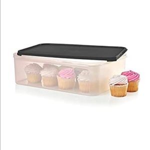 Tupperware Modular Mate SUPER RECTANGULAR 2 Black RED LIDS AVAILABLE